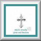Children's Jewelry Cross Sterling Silver Necklace/ Free Shipping