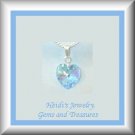 Baby Children's Jewelry Opal Blue Crystal SS Necklace/ Free Shipping