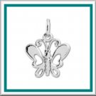 Children's Fine Jewelry Butterfly Silver Necklace/ Free Shipping