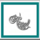 Children's Jewelry Angel w/ Heart Sterling Necklace/ Free Shipping