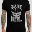 American Football Play Hard Black T-Shirt, T-Shirts for Men