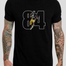 Antonio Brown #84 Pittsburgh Steelers Football Black T-Shirt, T-Shirts for Men