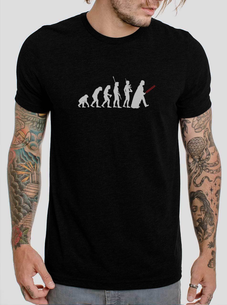 Darth Vader Evolution Storm Star Wars Black T-Shirt, T-Shirts for Men