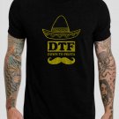 DTF Down To Fiesta Mexican Mustache Black T-Shirt, T-Shirts for Men