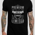 Limited 52th Birth Premium Gift Black T-Shirt, T-Shirts for Men