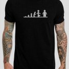 NEW Lego Evolution Funny Lego Black T-Shirt, T-Shirts for Men