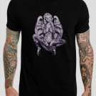 SEXY and HOT MARILYN MONROE Ganster Angel Wings Tattoo Skull Black T-Shirt, T-Shirts for Men