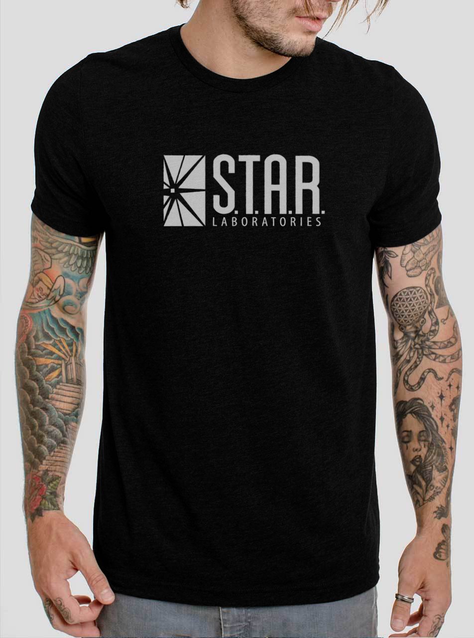 STAR Laboratories The Flach S.T.A.R. Black T-Shirt, T-Shirts for Men