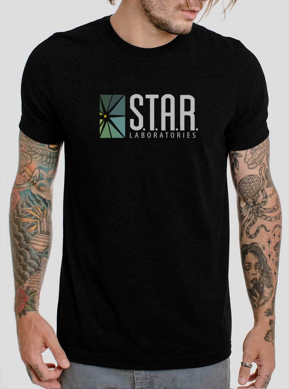 STAR Laboratories The Flach S.T.A.R Black T-Shirt, T-Shirts for Men