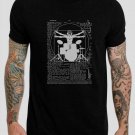 Vintage Da Vinci Drums Viturvian Man Old Dictionary Black T-Shirt, T-Shirts for Men