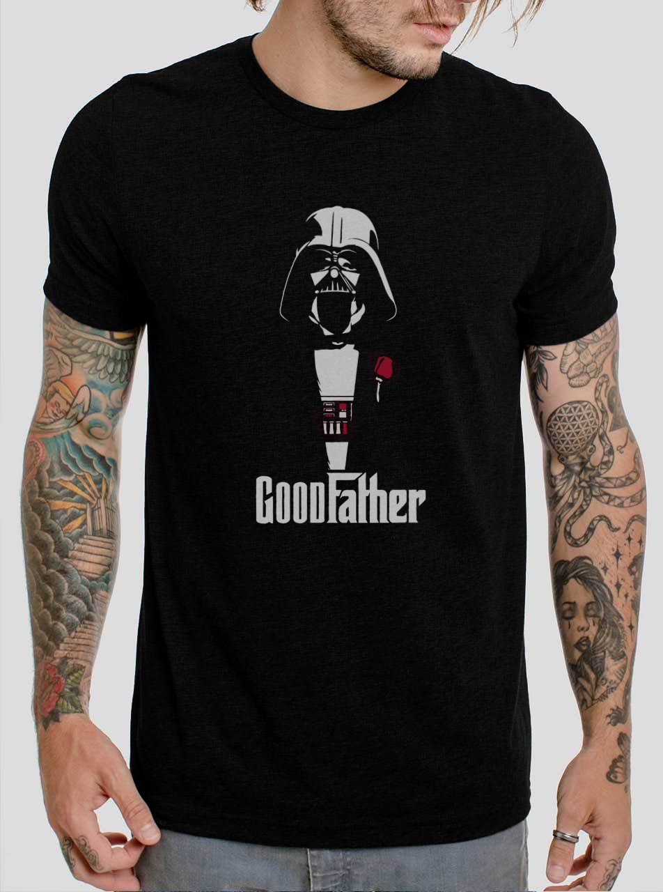 Funny Good Father Star Wars Darth Vader Black T-Shirt, T-Shirts for Men
