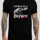 Funny Matt Foley SNL Chirs Farley LIVING IN A VAN DOWN BY THE RIVER Black T-Shirt