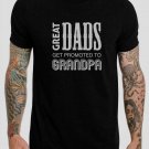Great DADS Get Promoted To GRANDPA Fathers Day Gift Black T-Shirt, T-Shirts for Men