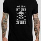 I Do My Own Stunts Skull Dangerous Black T-Shirt, T-Shirts for Men