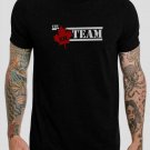 The EH TEAM Funny Canadian Hockey Maple Leaf Black T-Shirt, T-Shirts for Men