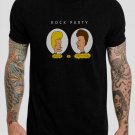 Beavis and Butt - Head Hard Rock Party Black T-Shirt, T-Shirts for Men