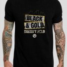 Black and Gold Doesn't Fold Black T-Shirt, T-Shirts for Men