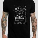 Captain Jack Sparrow Pirates of the Caribbean RUM TORUGAN Black T-Shirt, T-Shirts for Men