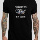 Cowboys Nation Fans NFL Black T-Shirt, T-Shirts for Men