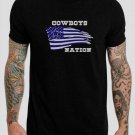 Fanatics Cowboys Nation Flag NFL Black T-Shirt, T-Shirts for Men