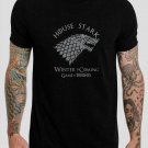 Game of Thrones House Stark Sigil Black T-Shirt, T-Shirts for Men