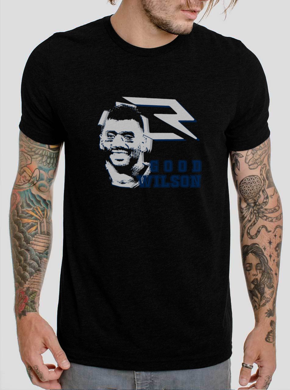 Good Wilson Seattle Seahawks RUSSELL WILSON NFL Black T-Shirt, T-Shirts for Men