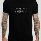 GOT You Know Nothing Jon Snow Black T-Shirt, T-Shirts for Men