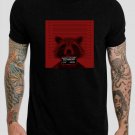 Guardians of the Galaxy Rocket Raccoon Mugshot Black T-Shirt, T-Shirts for Men