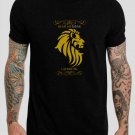 House Lannister Game Of Thrones Hear Me Roar Black T-Shirt, T-Shirts for Men