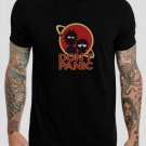 Rick n Morty Dont Panic Wubba Lubba Dub Dub Black T-Shirt, T-Shirts for Men
