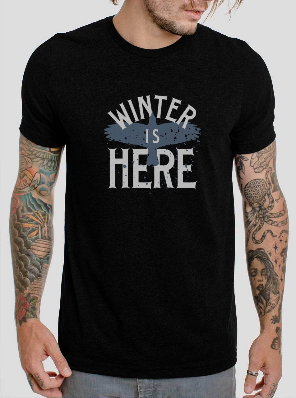 Winter Is Here GOT Black T-Shirt, T-Shirts for Men