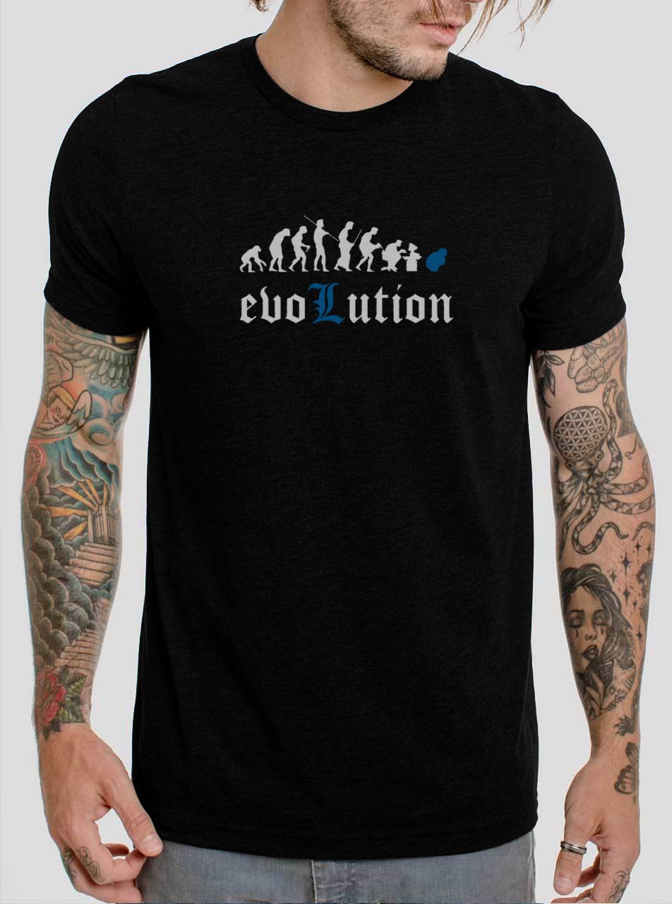 Death Note L Evolution Black T-Shirt, T-Shirts for Men
