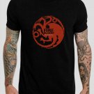Fire and Blood House Targaryen Game Of Thrones Black T-Shirt, T-Shirts for Men