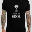 I Am The One Who Knocks Breaking Bad Walter White Black T-Shirt, T-Shirts for Men