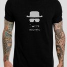 I Won Walter White Breaking Bad BB Heisenberg Black T-Shirt, T-Shirts for Men