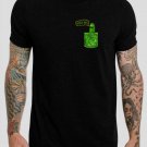 Rick and Morty Pocket Pickle Rick Black T-Shirt, T-Shirts for Men