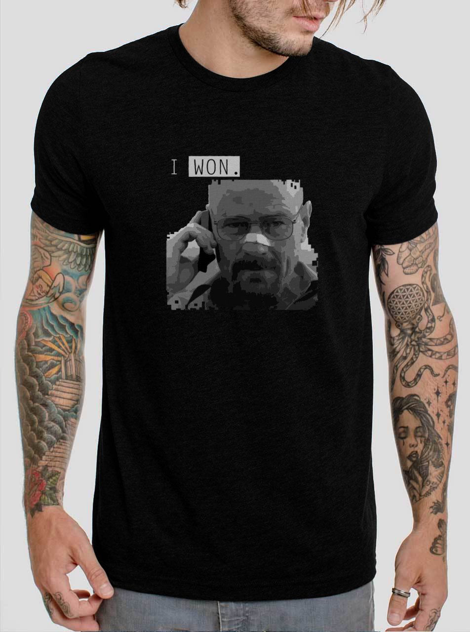 Walter White I Won Breaking Bad BB Heisenberg Black T-Shirt, T-Shirts ...