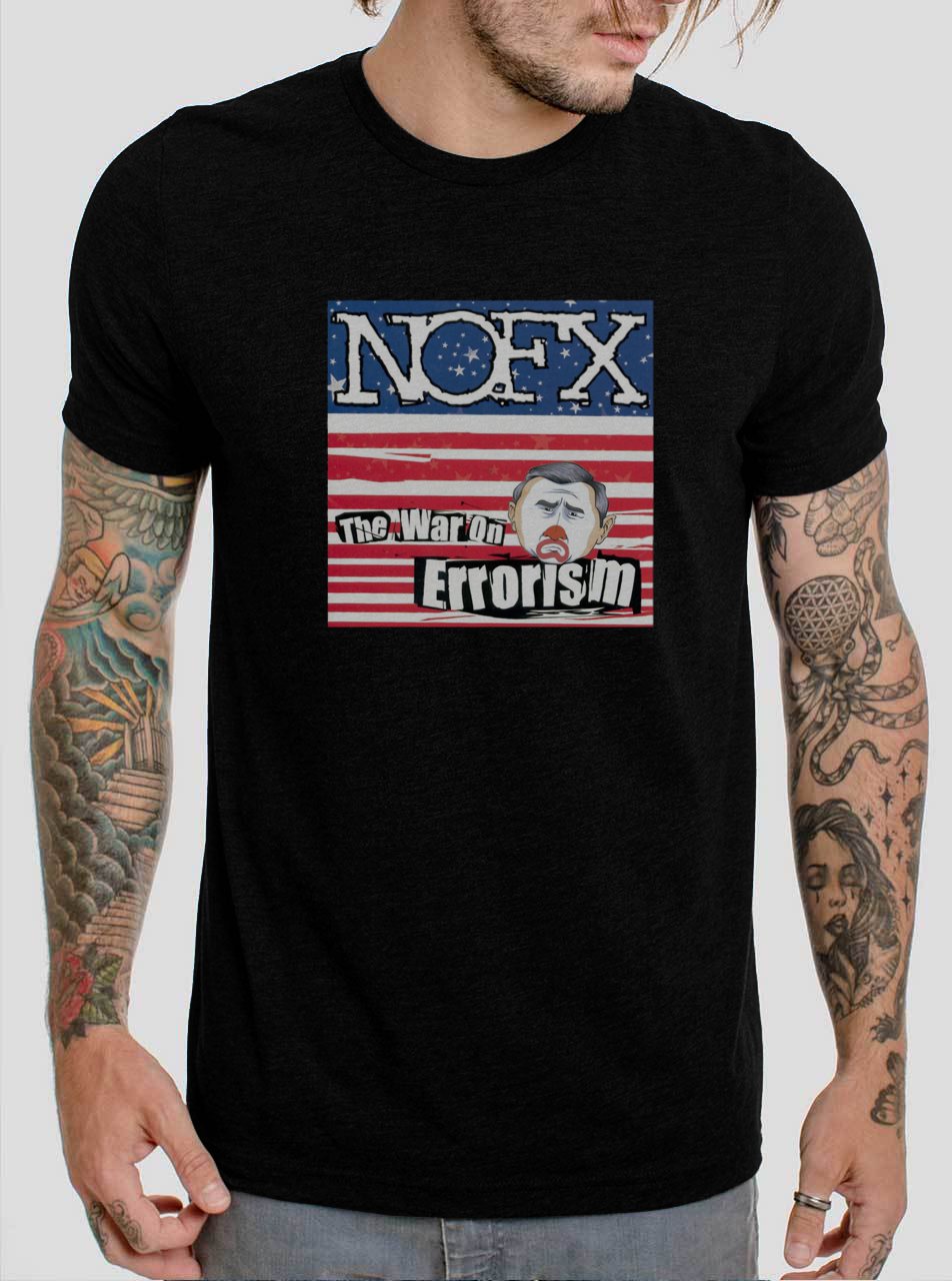 NOFX The War On Errorism Black T-Shirt, T-Shirts for Men