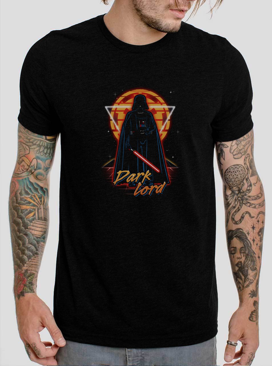 Retro Dark Lord Dart Vader Star Wars Black T-Shirt, T-Shirts for Men
