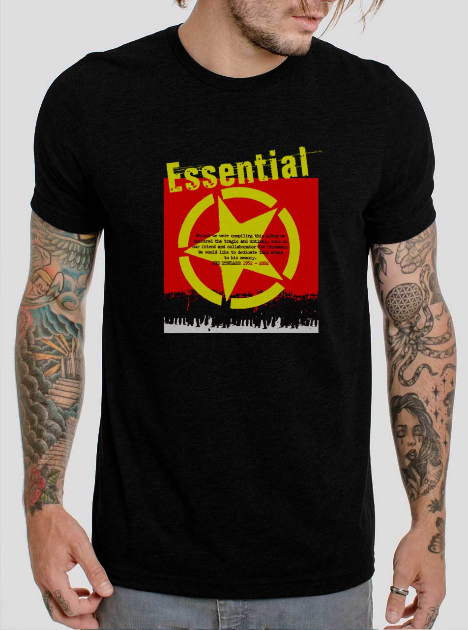 The Clash Essential Joe Strummer Black T-Shirt, T-Shirts for Men