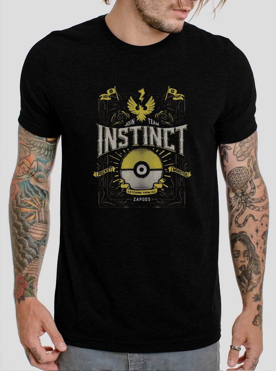 Join Team INSTINCT Black T-Shirt, T-Shirts for Men