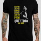 Quitting Is Not Acceptable Super Saiyan Black T-Shirt, T-Shirts for Men