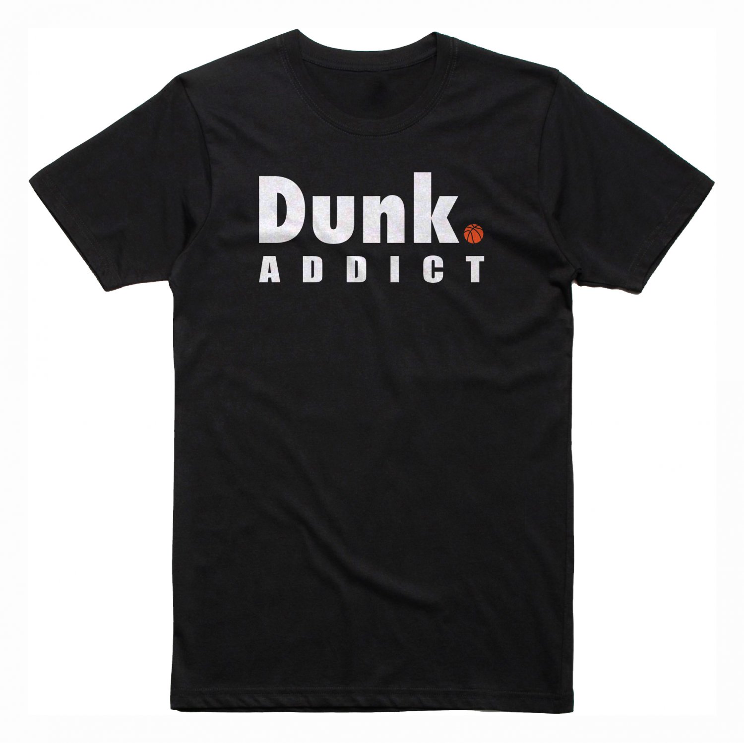 Dunk Addict Basketball Lovers Black T-Shirt, T-Shirts for Men