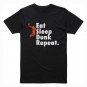 Eat Sleep Dunk and Repeat Basketball Quotes Black T-Shirt, T-Shirts for Men