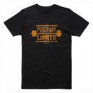 Push My Limits Workout and Fitness Gym Black T-Shirt, T-Shirts for Men
