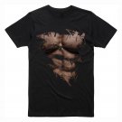 Ripped Muscles Bodybuilder Beast Chest Black T-Shirt, T-Shirts for Men