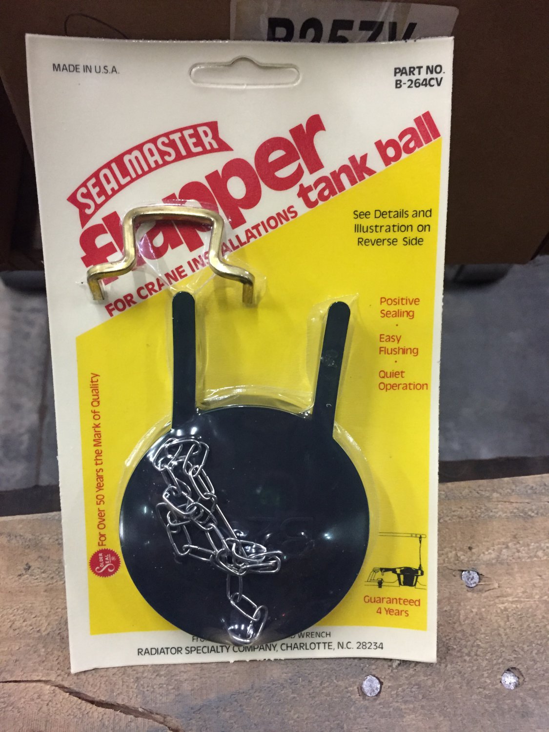 B-264CV SealMaster Flapper Tank Ball For Crane Installations
