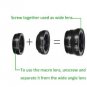2in1 Lens Solution Kit for iPhone SE iPhone 6S Samsung Galaxy S7 S6 Edge Plus LG Nexus