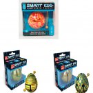 A set of 3 Labyrinth Puzzle 1-Layer Smart Eggs - Groovy, Hive & Jester