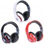 Bluetooth Wireless Headphones with Built In FM Tuner, Memory Card Slot and Mic - Black